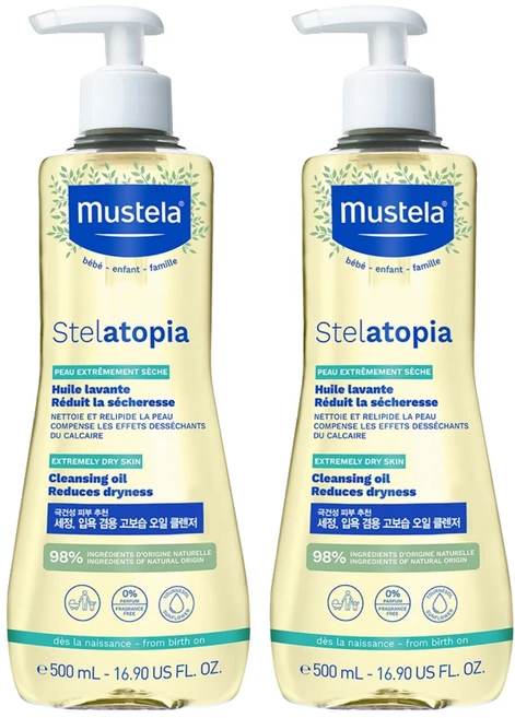 무스텔라 스텔라토피아 클렌징 오일, 500ml, 2개 - 쿠팡