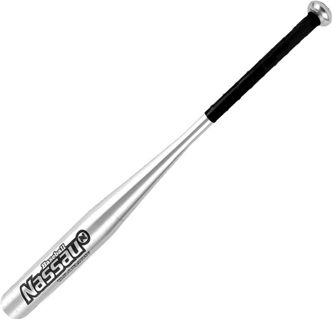 낫소 디어모모 알루미늄 미끄럼방지 야구배트, 실버, 1개