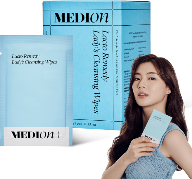 메디온 락토리메디 휴대용 레이디스 청결 티슈, 1개, 90g