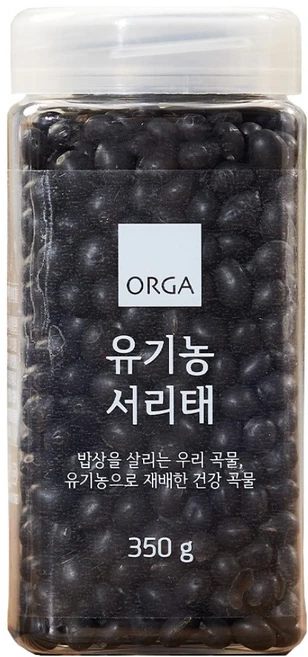 올가홀푸드 유기농 서리태, 350g, 1개 - 쿠팡