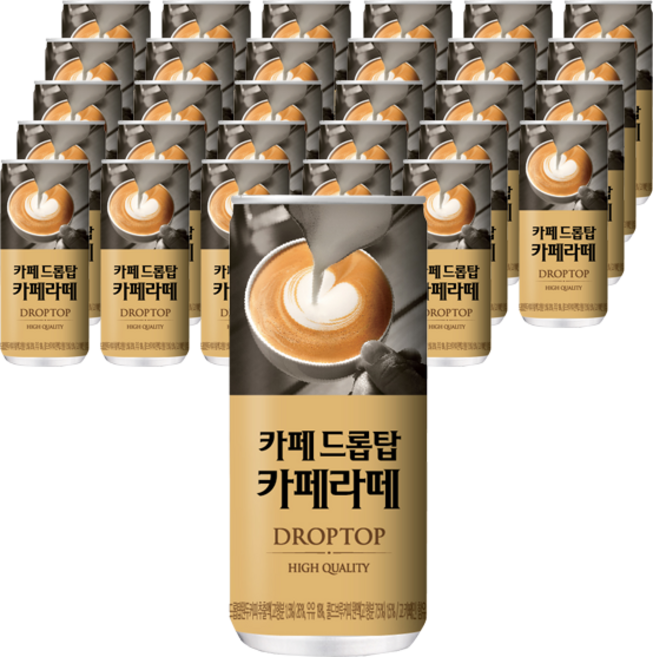 카페드롭탑 카페라떼, 200ml, 30개