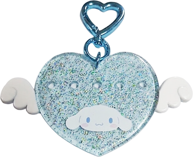 sanrio 三麗鷗 文字遊戲愛心鑰匙圈, 愛心, 1個
