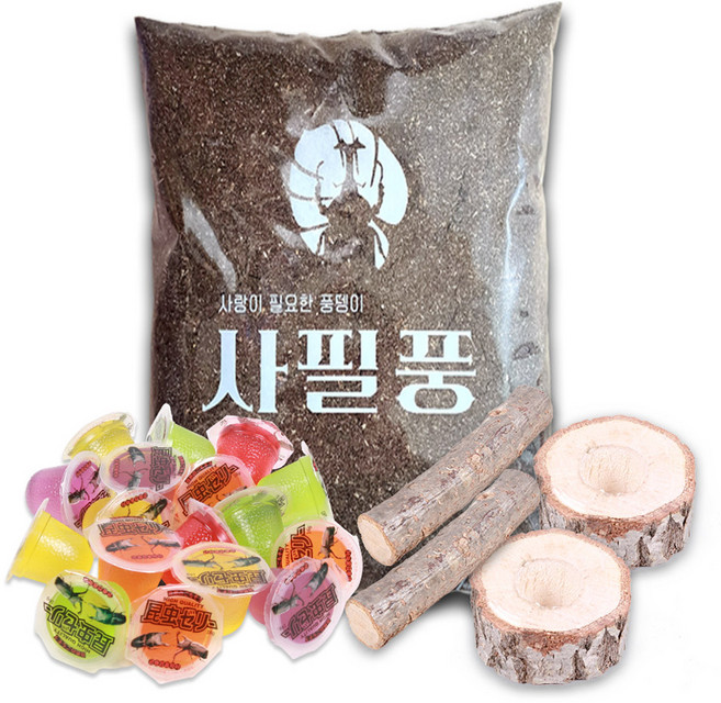 사필풍 장수풍뎅이 사슴벌레 관찰용 추가형 사육세트, 혼합색상, 1세트