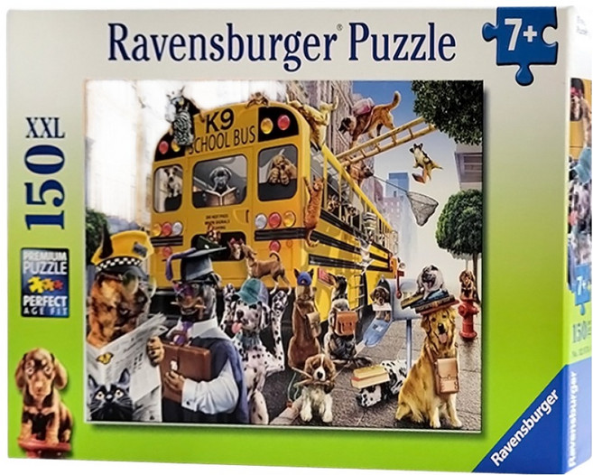 Ravensburger 維寶 拼圖 RV12974 7歲以上, 動物校車, 150片, 1盒