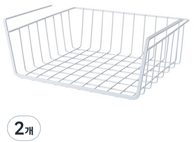 맥라이프 철제 싱크대 상부장 키친타올걸이 S, 화이트, 2개