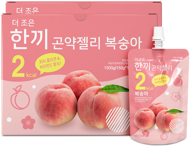 더존건강 더 조은 한끼곤약젤리 복숭아 10개입, 1.5kg, 2개
