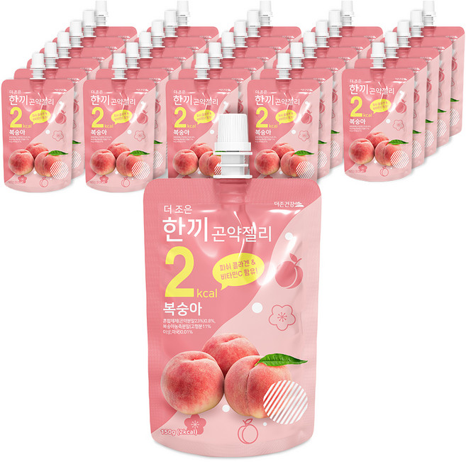 더존건강 더 조은 한끼곤약젤리 복숭아 1개입, 150g, 30개