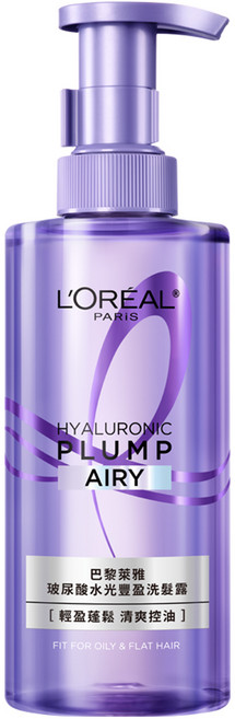 L'OREAL PARiS 巴黎萊雅 玻尿酸水光豐盈洗髮露, 1個, 440ml