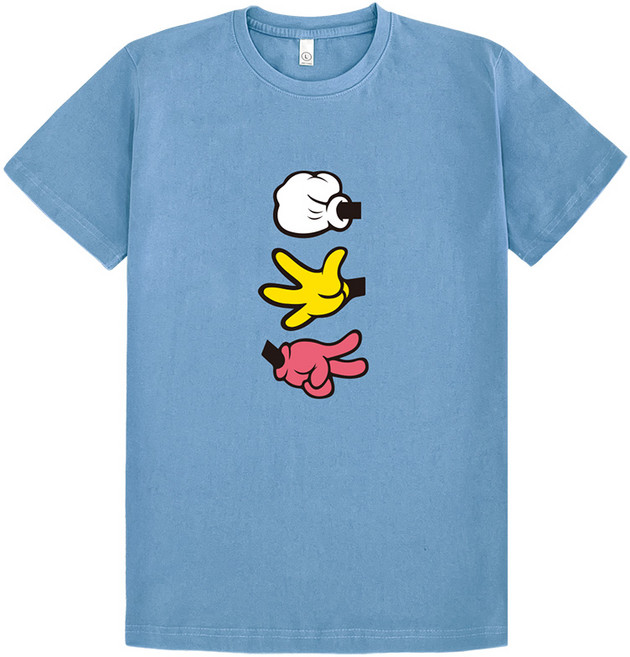 제이비패션 남녀공용 통기성 가위바위보 반소매