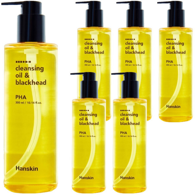 한스킨 클렌징오일 앤 블랙헤드 PHA, 300ml, 6개