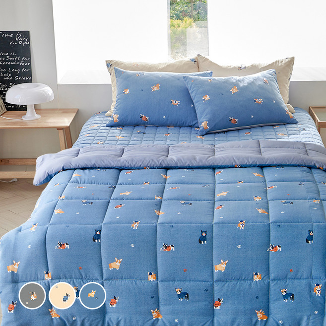 라몬떼 댕댕이 차렵이불 세트