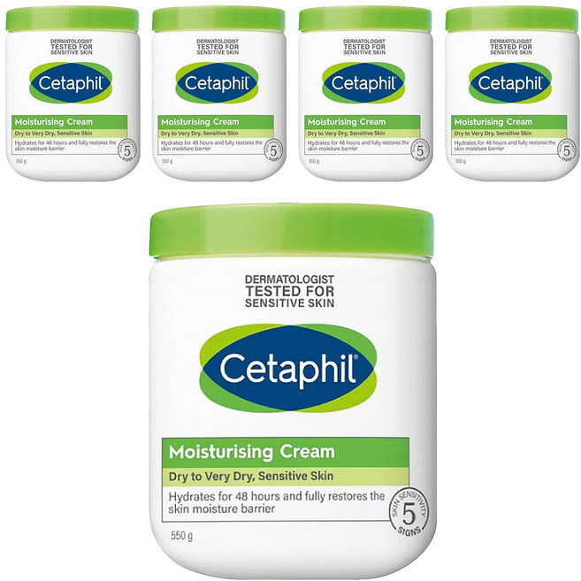 Cetaphil 舒特膚 長效潤膚霜, 550g, 5罐