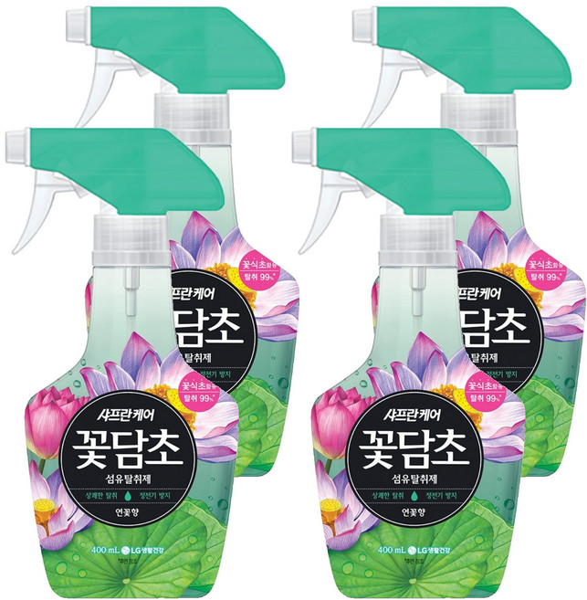 샤프란꽃담초 섬유탈취제 본품, 400ml x 4개, 4개, 400ml