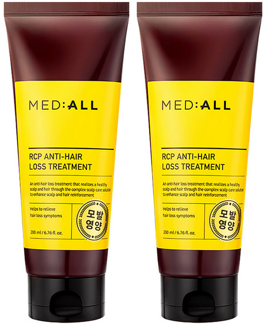메디올 알시피 안티로스 두피청정 탈모완화 헤어 로스 트리트먼트, 200ml, 2개