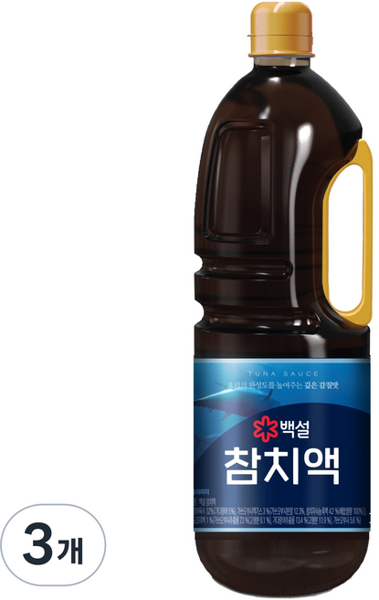 백설 참치액, 2.1kg, 3개