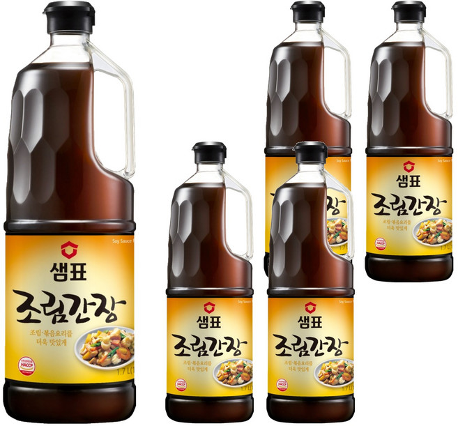 샘표 조림간장, 1.7L, 5개