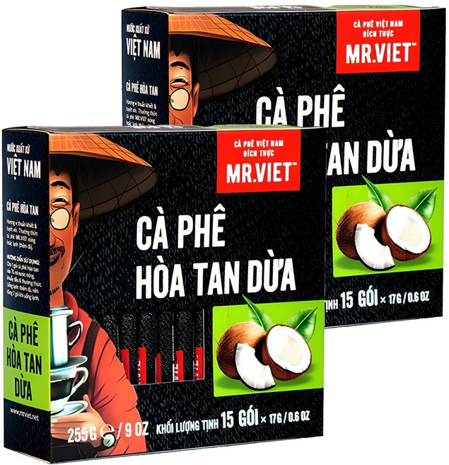 미스터비엣 인스턴트 코코넛 커피믹스, 17g, 15개입, 2개