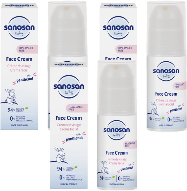 사노산 페이스 베이비 크림, 3개, 50ml