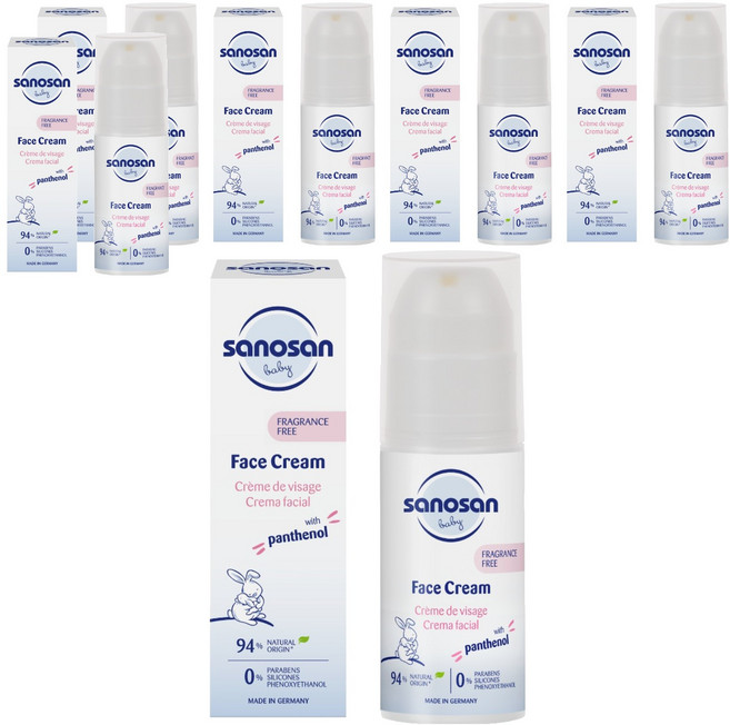 사노산 페이스 베이비 크림, 6개, 50ml