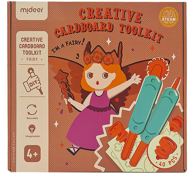 mideer 創意紙板DIY材料套裝, 仙女款, 1盒