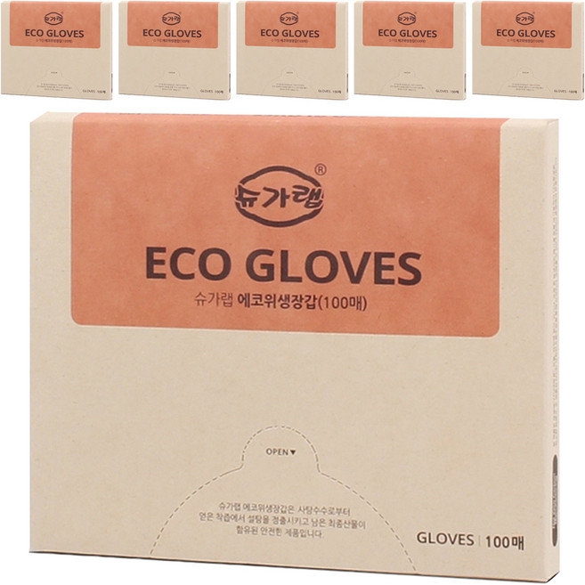 슈가랩 위생장갑, 100개입, 6개