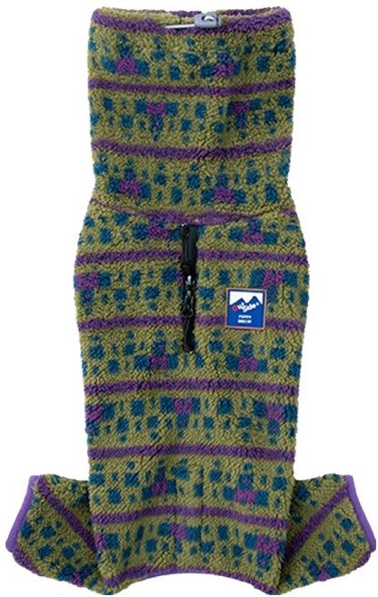 퍼피갤러리 강아지 셰르파 플리스 올인원, 카키, 1개