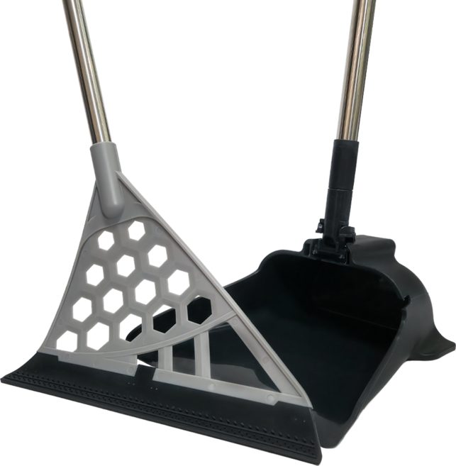 라프 말랑비 쓰레받기 세트, 1세트, 그레이 + 블랙