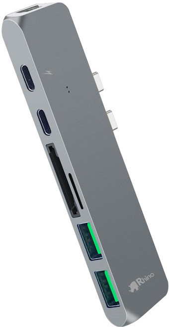 라이노 USB 타입C 올인원 허브 RUC-20, 스페이스 그레이, 색상:스페이스그레이