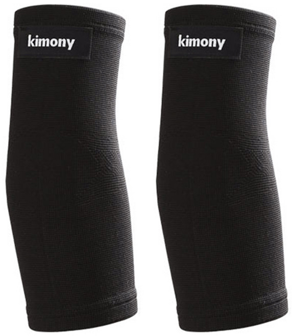 키모니 서포터 팔꿈치 보호대, 2개, 블랙