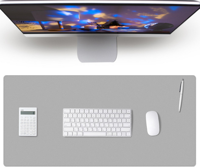 레토 가죽 마우스 장패드 800 x 400 mm LMP002XLC, 1개, 그레이