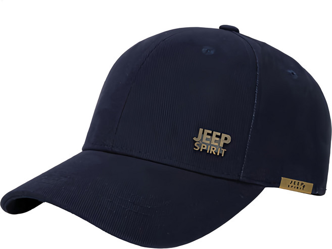 Jeep 男女通用休閒時尚Frieze簡約Logo基本款棒球帽, 1個, 海軍藍