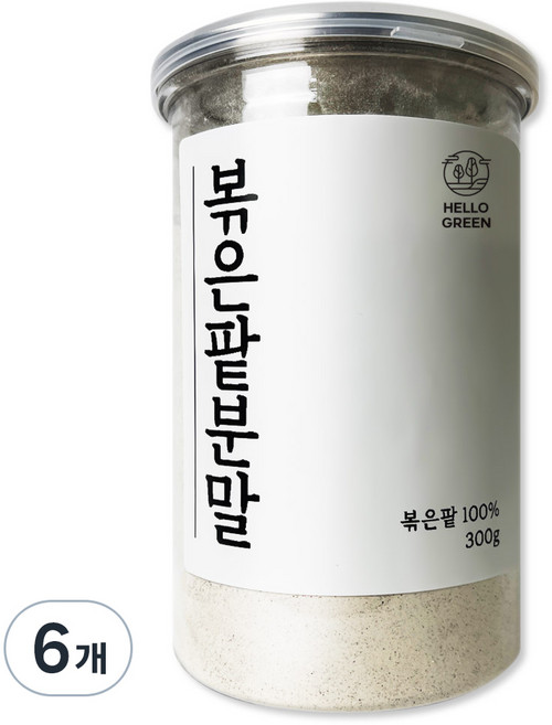 헬로우그린 볶은 팥 분말, 300g, 6개
