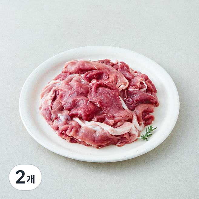 파머스팩 제주 흑돼지 미박 앞다리 불고기용 (냉장), 2개, 500g