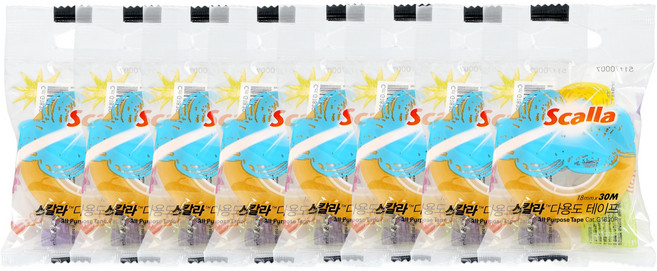 스칼라 다용도 테이프 리필 18mm x 30m, G1830R, 8개입
