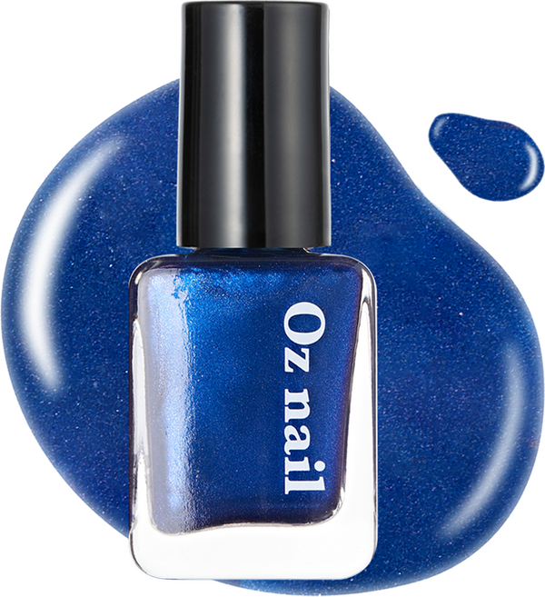 오즈네일 샤인 무드 네일 컬러 매니큐어, 44 새틴 블루, 8ml, 1개