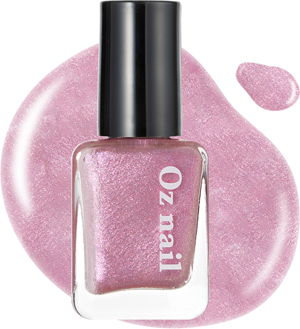 오즈네일 샤인 무드 네일 컬러 매니큐어, 53 새틴 아우라 핑크, 8ml, 1개