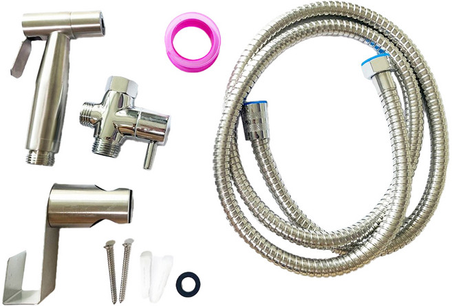 마더센트 욕실 변기청소 스테인레스 스프레이건 세트, 1세트