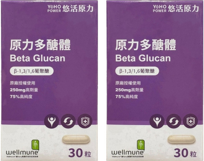 悠活原力 原力多醣體 0.4g, 2盒, 30顆