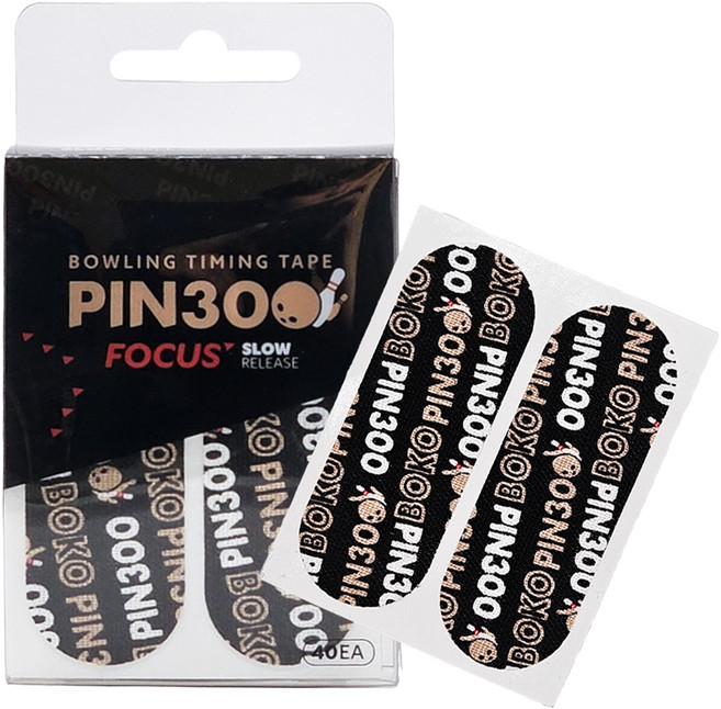 핀300 엄지 타이밍 볼링 테이프 SLOW, 블랙, 1개