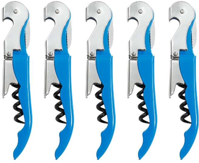 깨비다 다용도 2단 와인 오프너, 블루, 5개