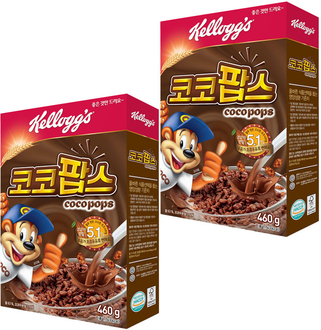 코코팝스 시리얼, 460g, 2개