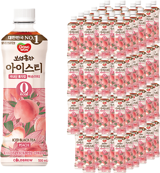 동원보성홍차 아이스티 제로 복숭아, 500ml, 96개