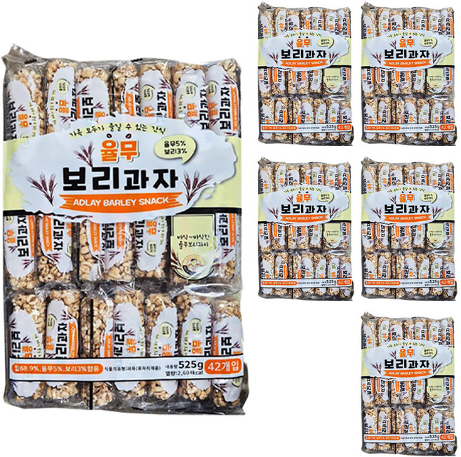 율무 보리과자, 525g, 6개