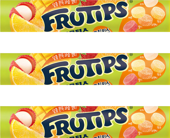 FRUTIPS 黑嘉麗 水果軟糖 原味, 140g, 3條
