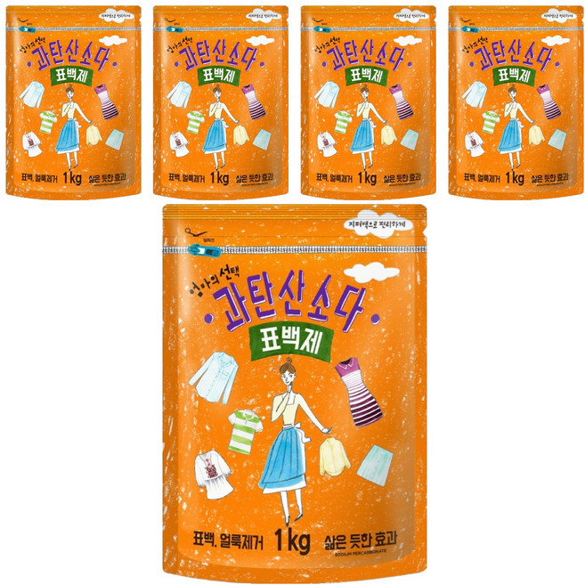 엄마의선택 과탄산소다 표백제, 1kg, 5개
