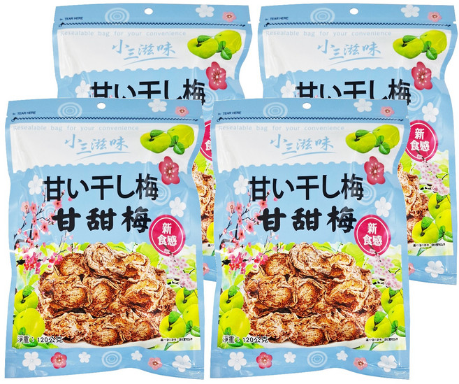 Chiao-E 巧益 甘甜梅, 120g, 4包