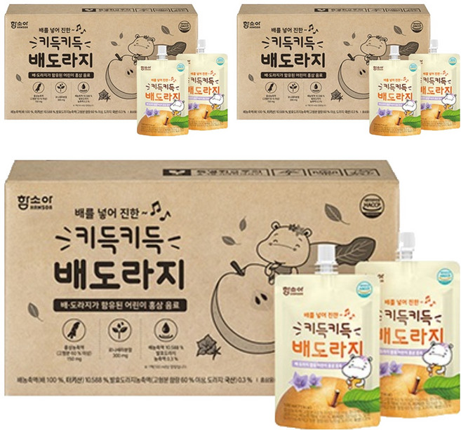 함소아 키득키득 배도라지 주스, 100ml, 30개