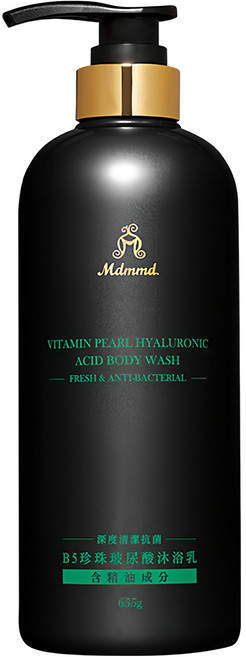 Mdmmd. 明洞國際 B5珍珠玻尿酸沐浴乳 深度清潔抗菌, 655g, 1瓶