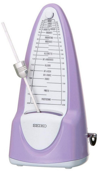 SEIKO 精工 機械式節拍器 SPM320LV 119 x 114 x 202mm, 薰衣草紫, 1個