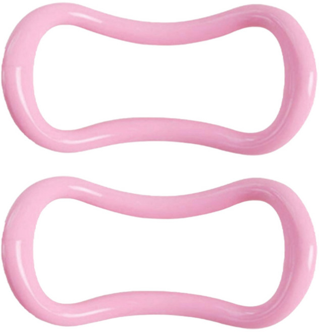 휴다온 필라테스 종아리 요가링 하드 타입, 핑크, 2개